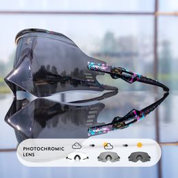 Outdoor Eyewear KAPVOE Pochromic Cycling Glasses Sports Men's Sunglasses UV400 Protection Goggles Bike Bicycle Glasses Running Hiking Eyewear 230630