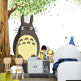 Wallpapers Large Children's Cartoon Murals Dragoncat Anime 3D Po Wallpaper For The Living Room Sofa PVC