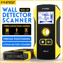 Metal Detectors FNIRSI WD-01 Metal Detector Wall Scanner with ly Designed Positioning Hole for AC Live Cable Wires Metal Wood Stud Find 230630