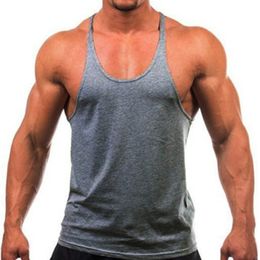 Men's Tank Tops Gym Men Muscle Sleeveless Shirt Sport Singlet Vest Stringer Top Bodybuilding Fitness Workout Shirts 230630