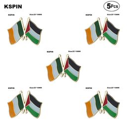 Ireland & Palestine Friendship Lapel Pin Flag badge Brooch Pins Badges 5Pcs a Lot198K
