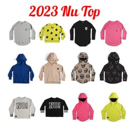 Clothing Sets 2023 SS Brand Children's Hooded Long sleeved T Sweatshirt Boys Girls Cartoon Printing Inner T shirt Cotton Bottoming Shirt 230630