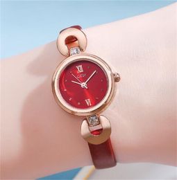 2023 Kwai Tiktok live broadcast popular simple belt women's watch fashion casual women's small temperament