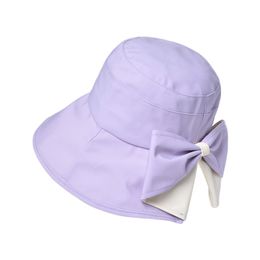 Girls Bucket Hat Casual Four Season Hat Hat for Camping Hiking Solid Color Drop Shipping