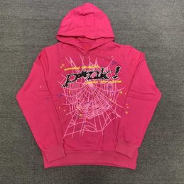 Spider Pink Sp5der hoodies Young Sweatshirts Streetwear Thug 555555 Angel Hoody Men Women 11 Web Pullover Tidal flow design 714ess