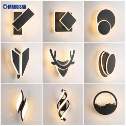 Modern Wall Lamps For Rotation Living Room Lights Bedroom bedside Aisle Corridor Foyer Hall Spin Indoor Lighting Home fixturesHKD230701