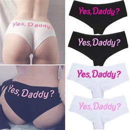 Women Yes Daddy Underpants Seamless Lingerie Briefs Knickers Underwear Panties338r