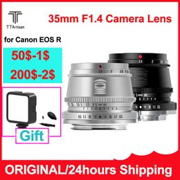 accessories Ttartisan 35mm F1.4 Lens for Canon Rf Mount for Canon Eos R Rp R5 R6 R7 R10 Camera Large Aperture Mf Apsc Camera Lens