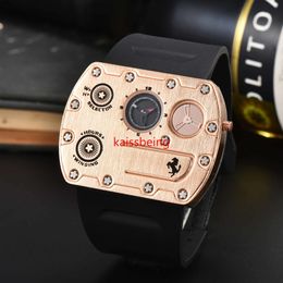 2023 Relógios elegantes de marca original de luxo para homens Quadrados Clássicos Quartzo Mov Data automática Cronógrafo 3A Relógios Edição especial