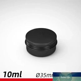 Quality Empty Aluminium Cosmetic Containers Pot Lip Balm Jar Tin For Cream Ointment Hand Cream Packaging Box 10-15-20-30-50-60-80-100-150ml (Black)