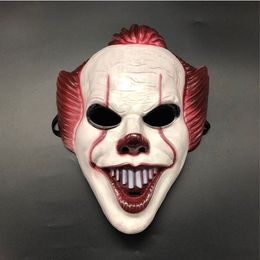 Party Masks Halloween Horror Clown Mask PVC Cosplay Props Masquerade Stage Shows Rave Festival Clubwear 230630