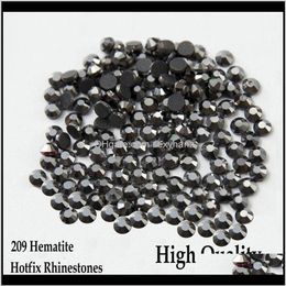 Sewing Notions Tools Apparel 209 Hematite Flatback Ss6Ss30 Different Sizes Iron On Fix Rhinestones For Diy B0I7Y308O