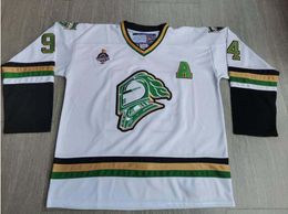 College Hockey Wears Physical photos London Knights 94 Corey Perry WHITE Men Youth Women Vintage High School Size S-5XL or any name and number jersey