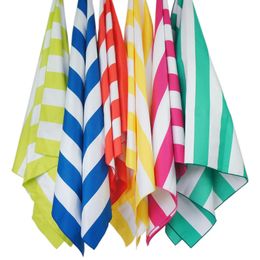 Printed Striped Beach Towel Foreign Trade Beach Microfiber Beach Towel Quick-Drying Bath Towel Wholesale