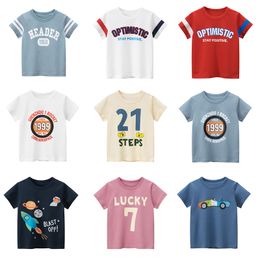 Clothing Sets 2023 2 8 Years Summer Children Boys T shirts Cartoon Printed Letter Baby Boy Short Sleeve Tops Kids T Shirts Toddler Clothes 230630