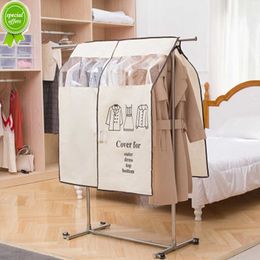 New 1pcs Suit Coat Clothes Dust Cover Hanging Dress Garment Storage Bag Wardrobe Organizer Dust Cover Waterproof Dustproof Protector