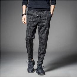 New Brand Mens Jogger Pencil Harem Pants Black Camouflage Military Pants Loose Comfortable Cargo Trousers Camo Joggers WSGYJ260h