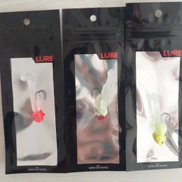 T-tail lead covered fish Lead head with hook glow-in-the dark soft fish long throw way subsoft bait bionic bait T-tail lead bait wholesale