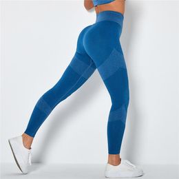 Capris Rooftrellen 15%spandex Seamless Leggings High Waist Pants Causal Skinny Leggings Women Workout Gym Leggings Fiess Sports Pants
