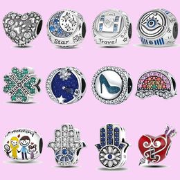 925 sterling silver charms for jewelry making for pandora beads Pendant Sparkling Shoe Bag Series charm set