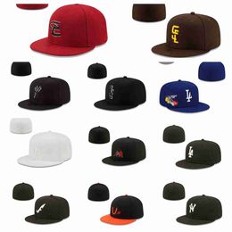 Designer Fitted hats baskball Snapbacks ball hat Adjustable football Caps All Team Logo Outdoor Sports Embroidery sun Closed Fisherman flex cap with original tag