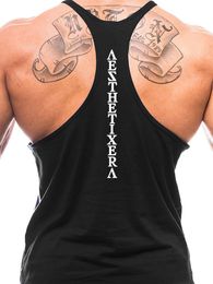 Men's Tank Tops Brand Muscle Vest Gym Casual Clothing Top Mens Bodybuilding Fitness Sleeveless Singlets Fashion Sports Workout Undershirt 230630