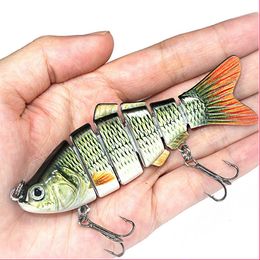 Baits Lures Aorace Fishing wobbler Lifelike 67 Segment Swimbait Crankbait Hard Bait Slow 10cm 17g 15g Isca Artificial Tackle 230630