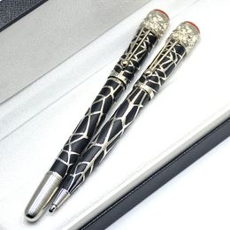 Limited Edition 1912 Heritage Series Matte Black Ballpoint Pen Rollerball Pen Unique Reliefs Spider Office Writing Ink Fountain Pens As Gift