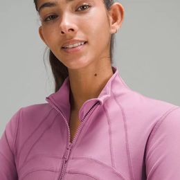 LUU Designer luxury Women Jackets Outerwear Coats Yoga Sports Coat Fitness Body Outdoor Running Zipper Cardigan Top joggers running