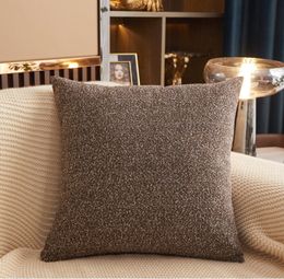 European Luxury Pillow Case Soft Chenille Cushion Cover Embroidery Pillow Cover 45x45cm comfort Cosy Abstract Pattern for Living room Bed