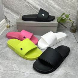 balencigaa 2023 Paris Balenicass slipper Sandals Sliders Mens Womens Summer Beach Slippers Ladies Flip Flops Loafers Black White Red Green Slides Chaussures Shoe