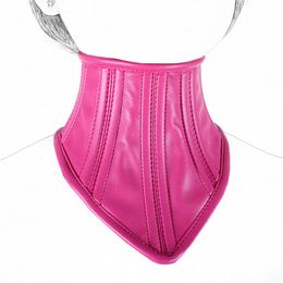 Deluxe Faux Leather Mask Collar Bondage Slave Fetish Giochi per adulti Giocattolo BT02961944