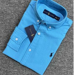 2023 Little horse Mens Shirt polo polos Long Sleeve Business Autumn Leisure men casual loose Power flow design 853ess