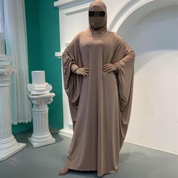 Muslim Prayer Garment Abaya Women Hijab Dress Burka Niqab Islamic Clothing Dubai Turkey Formal Namaz Long Khimar Jurken Abayas298S
