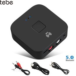 MP3/4 Adapters tebe NFC Bluetooth 5.0 Audio Receiver RCA 3.5mm HIFI CD Lossless Sound Quality Wireless Stereo Music Adapter For TV Car Speaker 230701