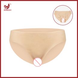 Breast Form KUMIHO Gays Pussy Pants Realistic Silicone Panties Sexy Fake Vagina Form Crossdresser Transgender Shemale Drag Queen Cosplay 230701