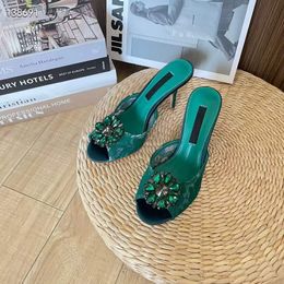 Fashion Luxury Women Sandals Flowers Lace Pumps Italy Elegant Peep Toes Sunflower Laces Embellished Designer Senior Gift Evening Dress Sandal High Heels Box EU 34-43