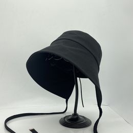 Dual-use Straps Windproof Fisherman Hat Summer Panama Fashion All-match Folding Sunscreen Anti-UV OutdoorTravel Shade Bucket Hat