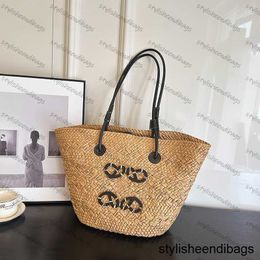 Designers Summer Straw Bag Shoulder Bags Handbags Womens Fashion Plain Knitting Crochet Tote Anagram Basket bag Casual Handbag stylisheendibags111