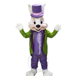 High Quality Easter Bunny Mascot Costume Theme fancy dress Carnival performance apparel Custom fancy costume