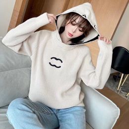 ss Autumn/Winter high quality women's sweaters Designer Hoodie knitted CC letter embroidery temperament high-end fashions fashion soft 3 Colour mix
