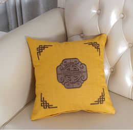 2023 European Luxury Cushion Decorative Pillow China Blue Willow Square Pillowcover Decoration Oriental Chinoiserie Pattern Cushion Cover Throw