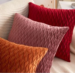 European Luxury Ins Fashion Cotton Linen Cushion Cover Home Decor Sofa Throw Pillow Case Solid Pillowcase patchwork linen solid Colour