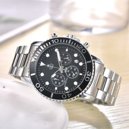Top Brand Luxury Tissxx PRX Series Mens Watch Multifunction Chronograph Stainless Steel Calendar Quartz Designer Movement Watches High Quality Montre Wristwatch