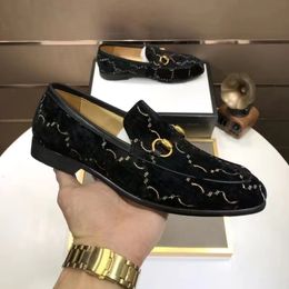 Designer men's jordaan loafer Blake construction Dark brown suede dress shoes Leather sole Business shoe 02
