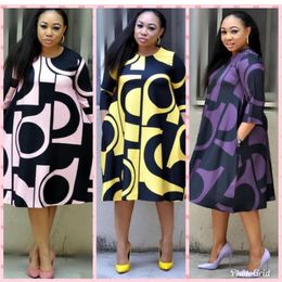 New style African Women Clothing Dashiki Fashion Print Cloth Dress size L XL XXL XXXL New259e