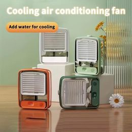 1pc Portable Simple Air Conditioning Fan, USB Multifunctional Water Filled Chiller, Humidifier, 3-speed And Ultra Quiet Water Cooling Fan, Suitable