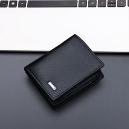 Anti Theft Wallets Foldable Men PU Dollars Coin Purses Bag Licence Credit ID Cards Holders Multifunction Inserts Pictures Wallet