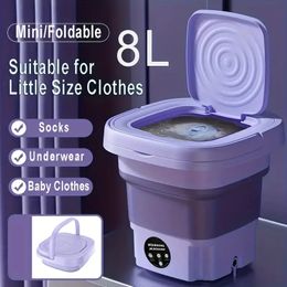 Foldable Mini Washing Machine, Fully Automatic Portable Small Washing Machine