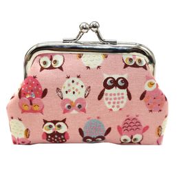 Cartoon Holders Purse Clutch Women Wallet Small Owl Change Bag Purse Card Wallet Cute Vintage Wallet Purse Girl Gifts